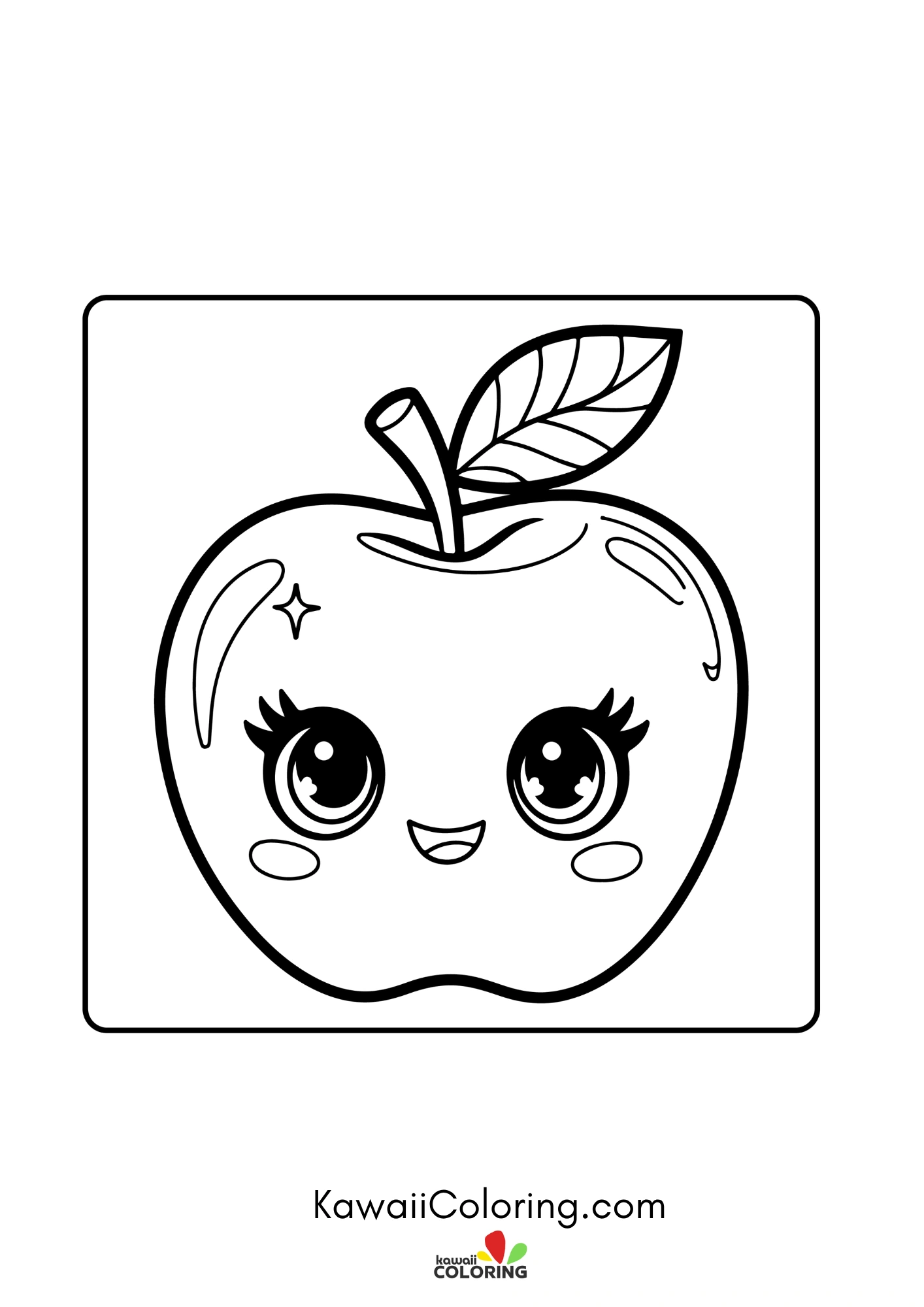 Smiling fruit surrounded by stars