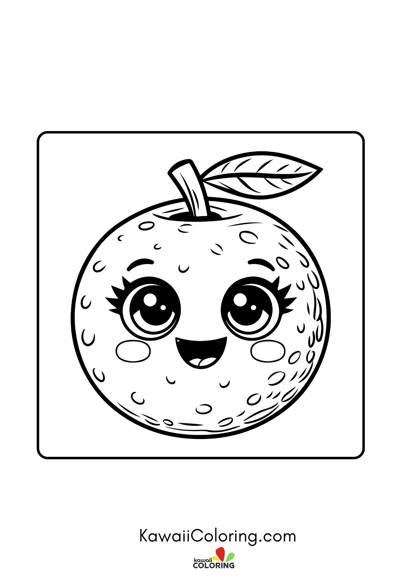 Smiling fruit surrounded by stars