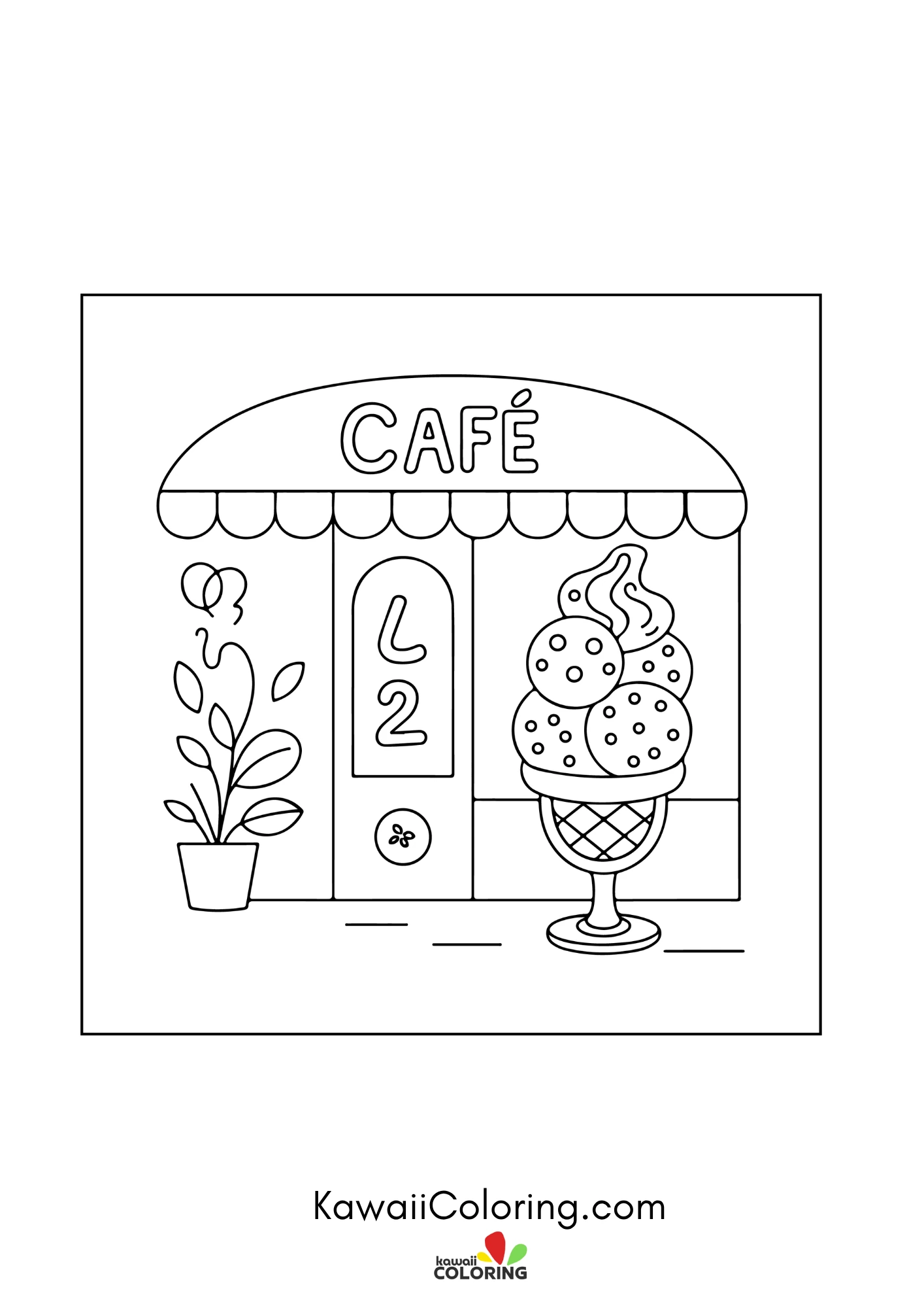 Ice cream sundae with sweet details