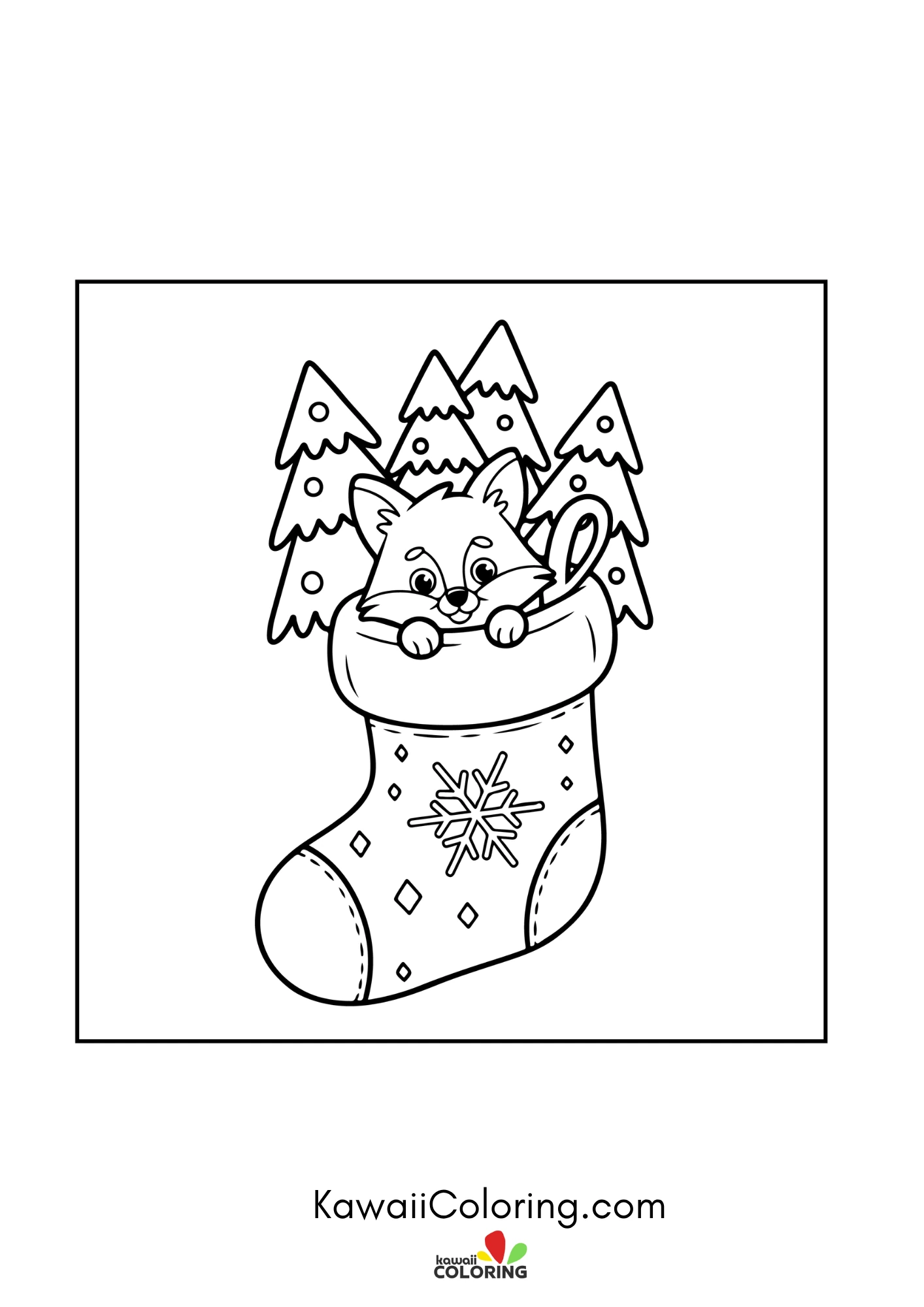 Christmas design with cheerful decorations