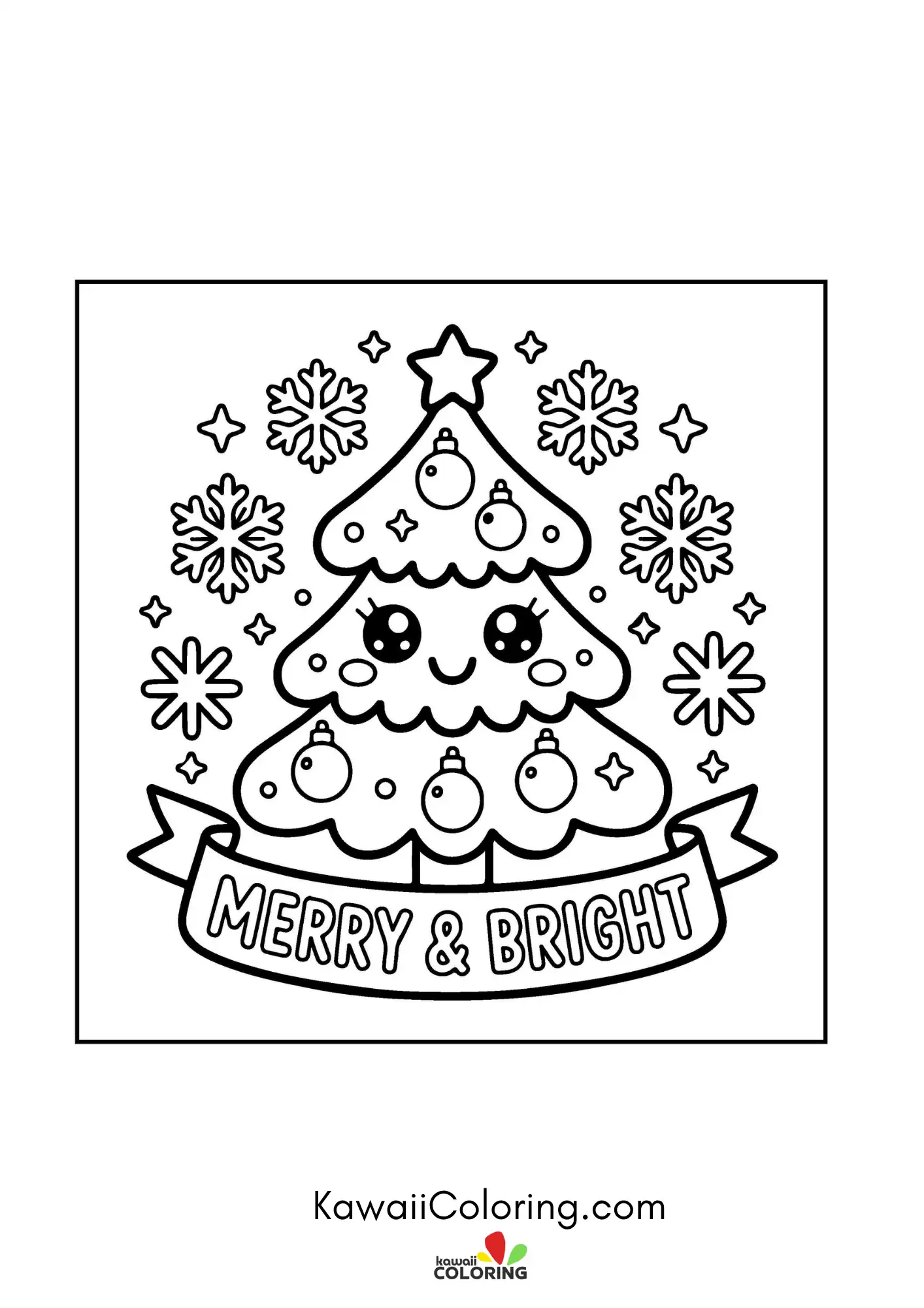 Cute Christmas character with holiday details
