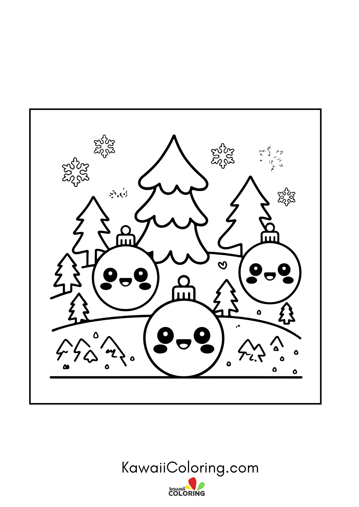 Cute festive character with winter accents