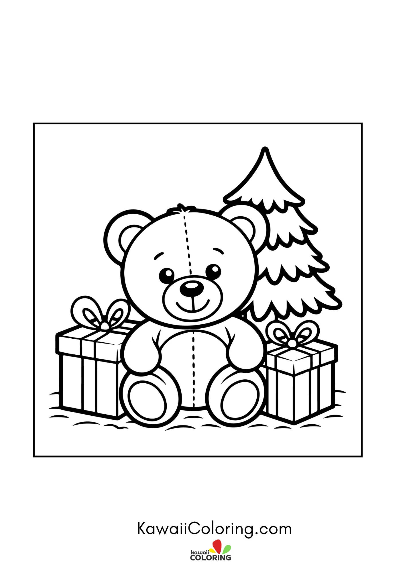 Christmas design with cheerful decorations