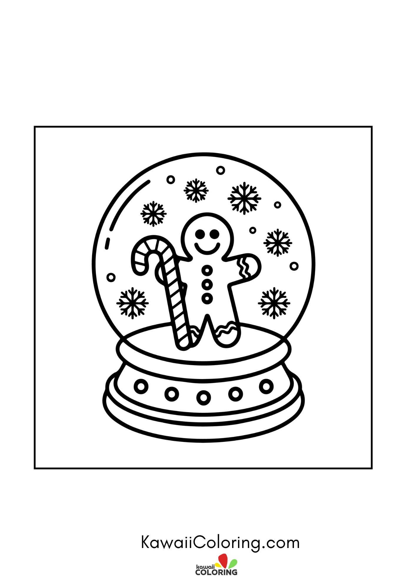 Holiday coloring page with stars and gifts