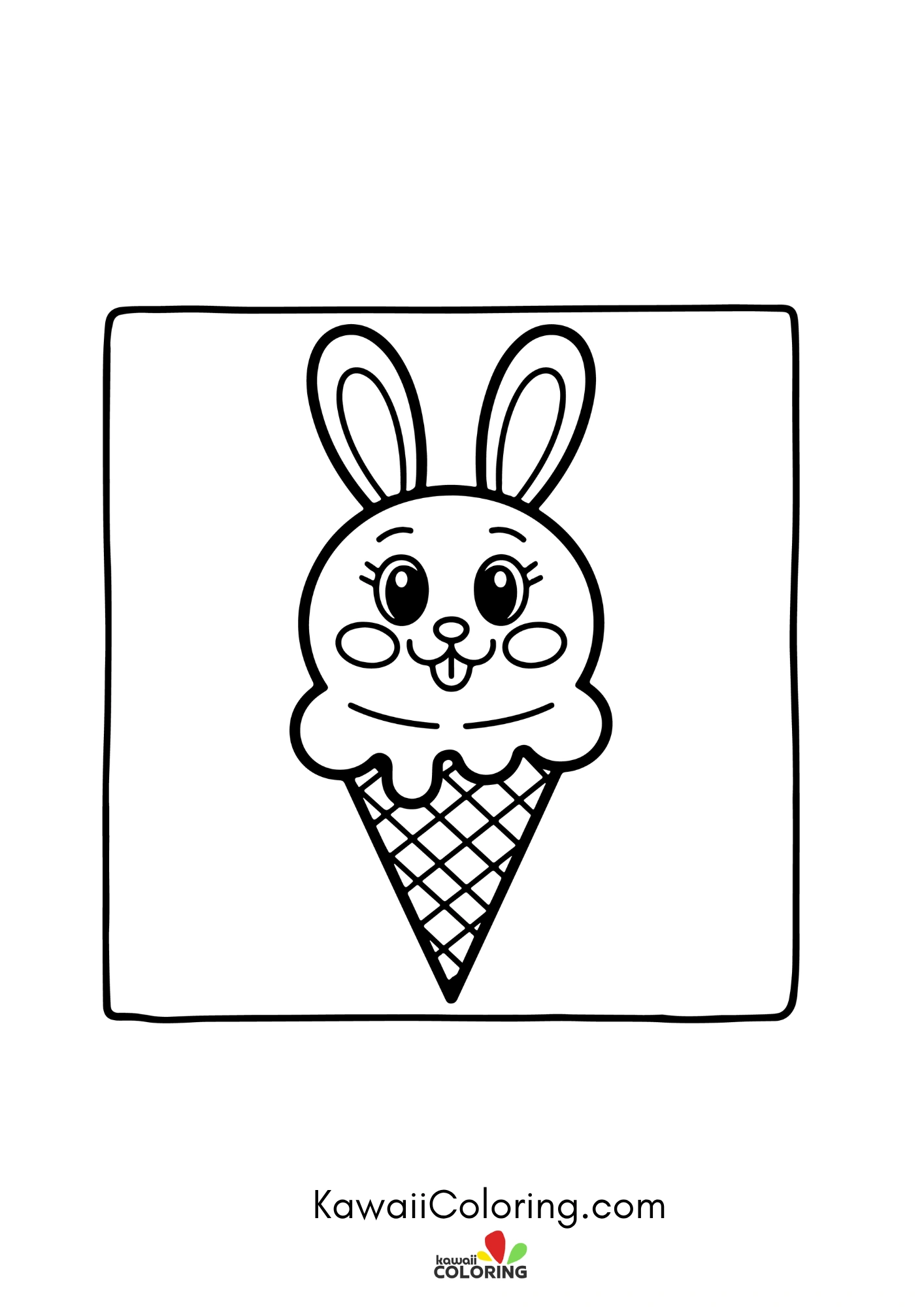 Cute Easter egg scene with flowers