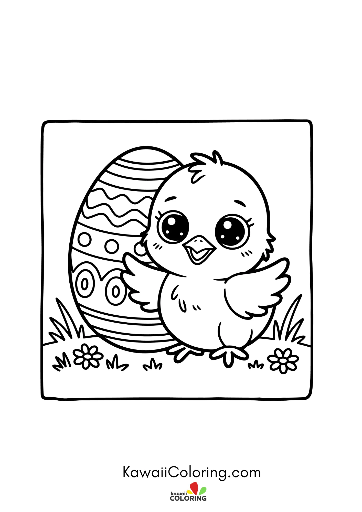 Kawaii Easter basket and spring details