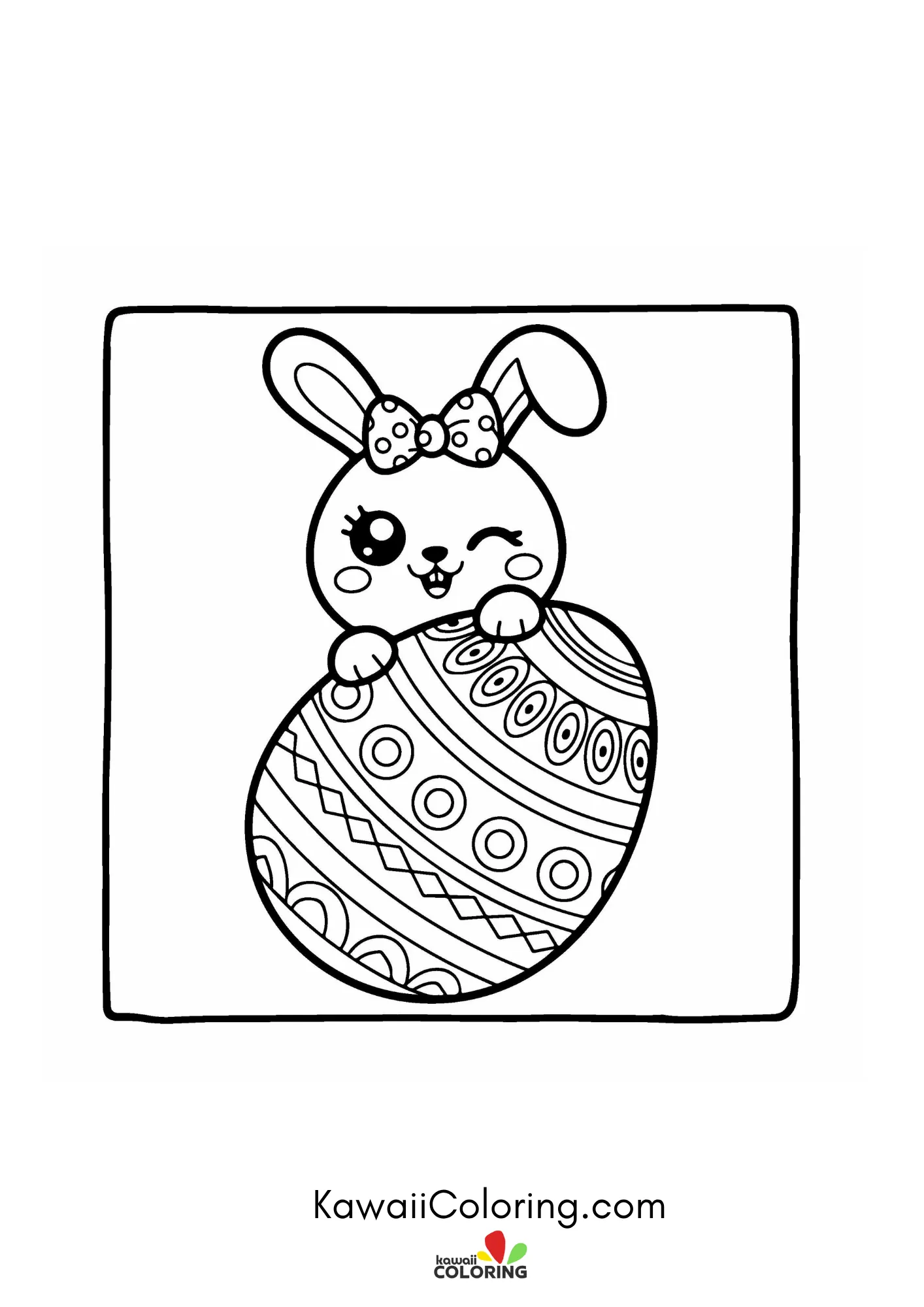 Decorated eggs with hearts and flowers