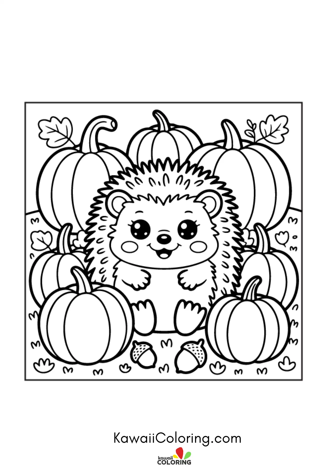 Smiling autumn design with cozy details