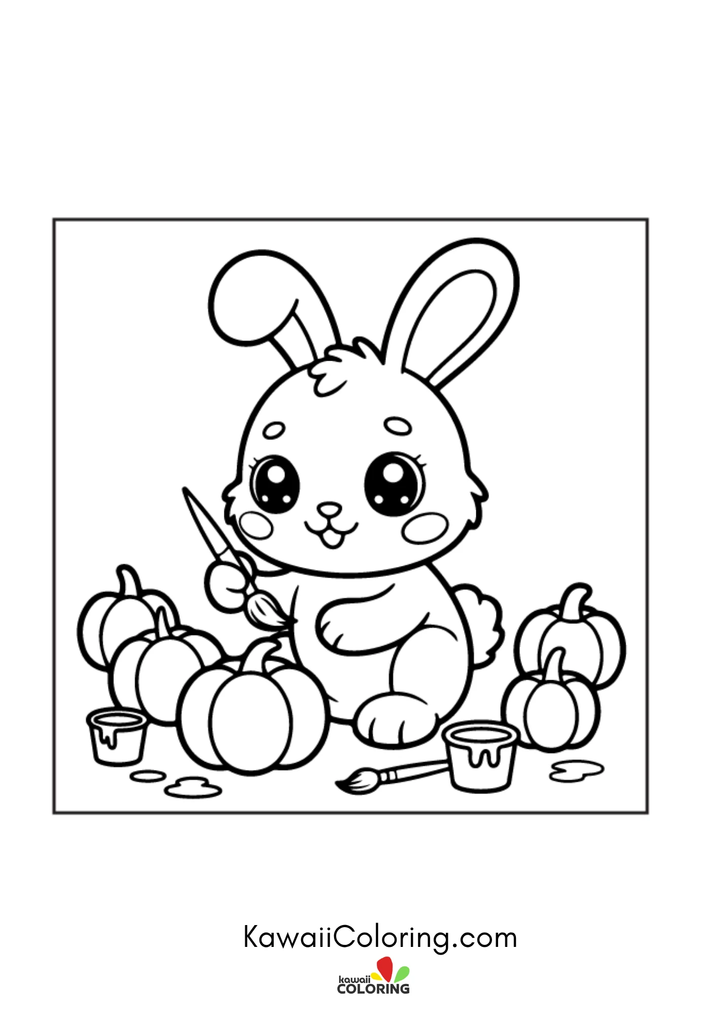 Cute seasonal scene with leaf accents