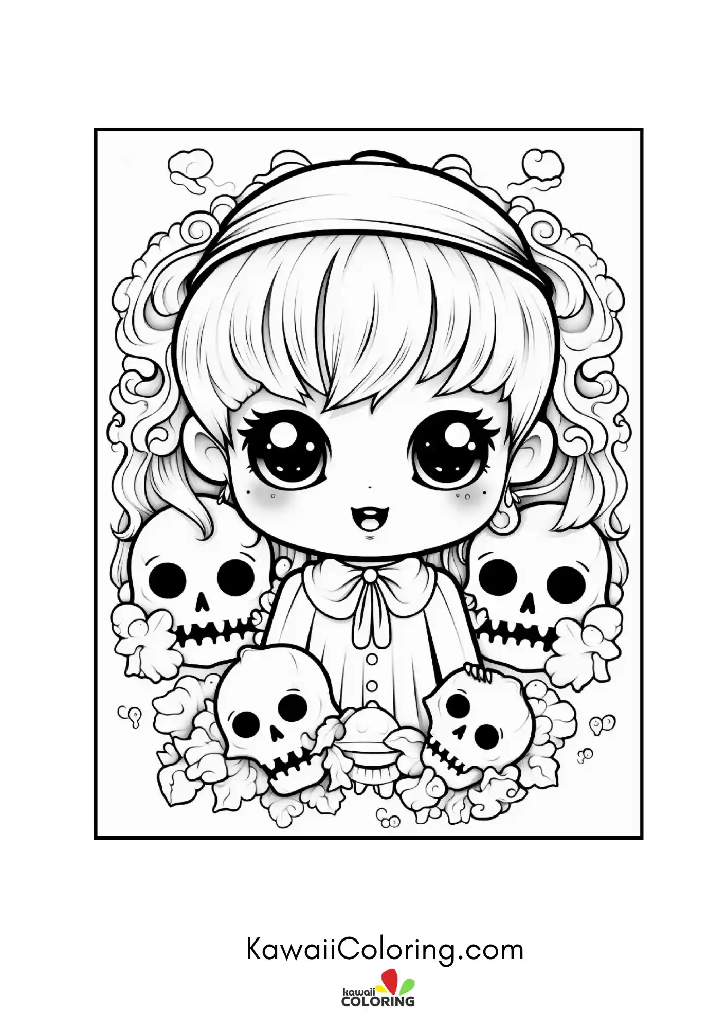Halloween scene with ghostly accents