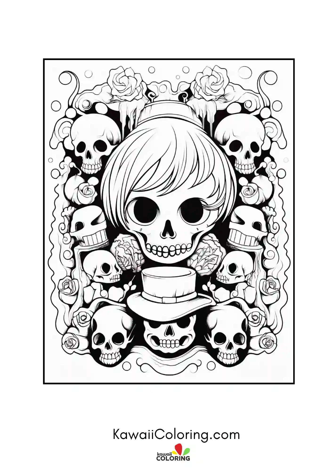 Cute trick-or-treat style illustration