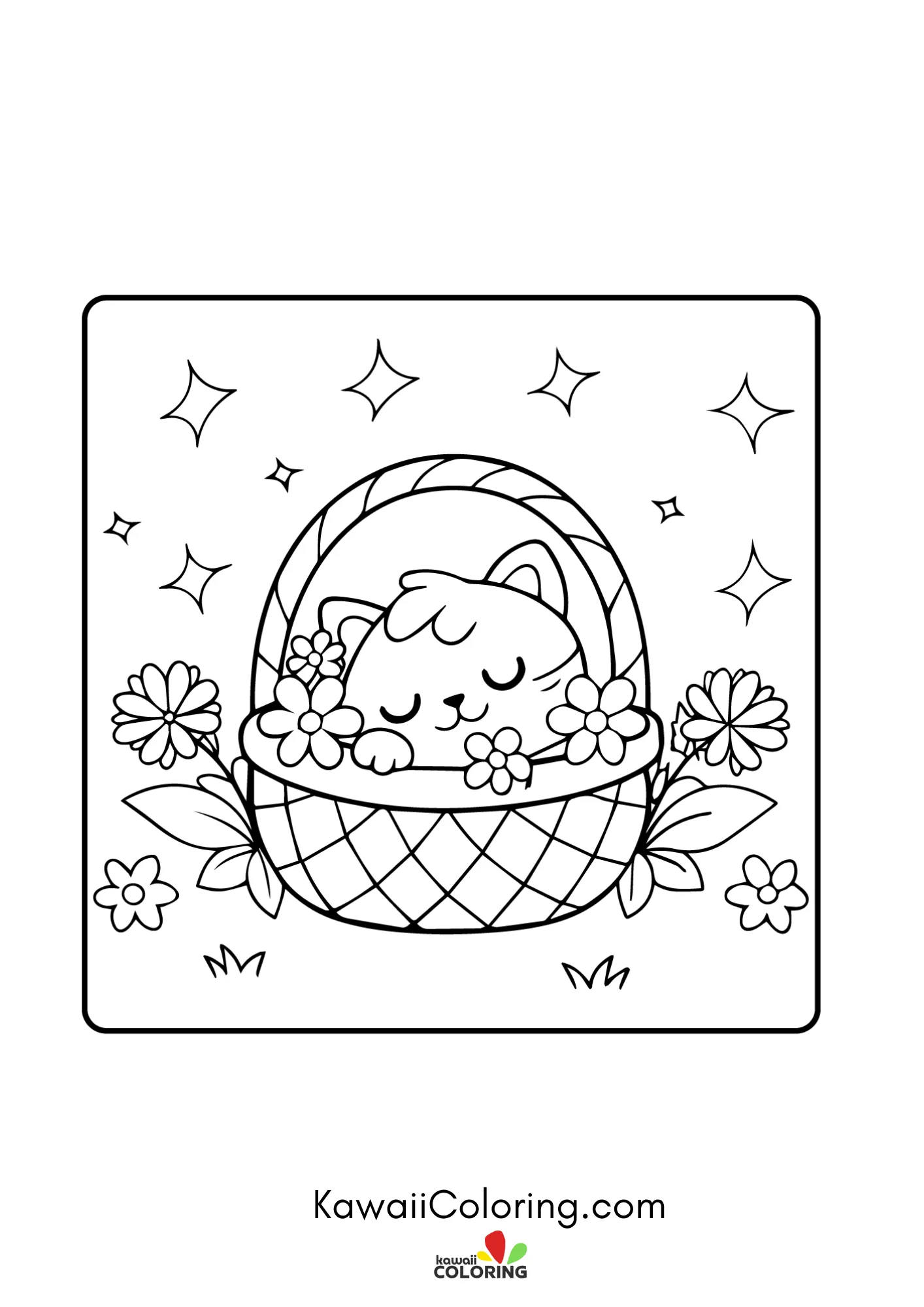 Cute seasonal page with floral details