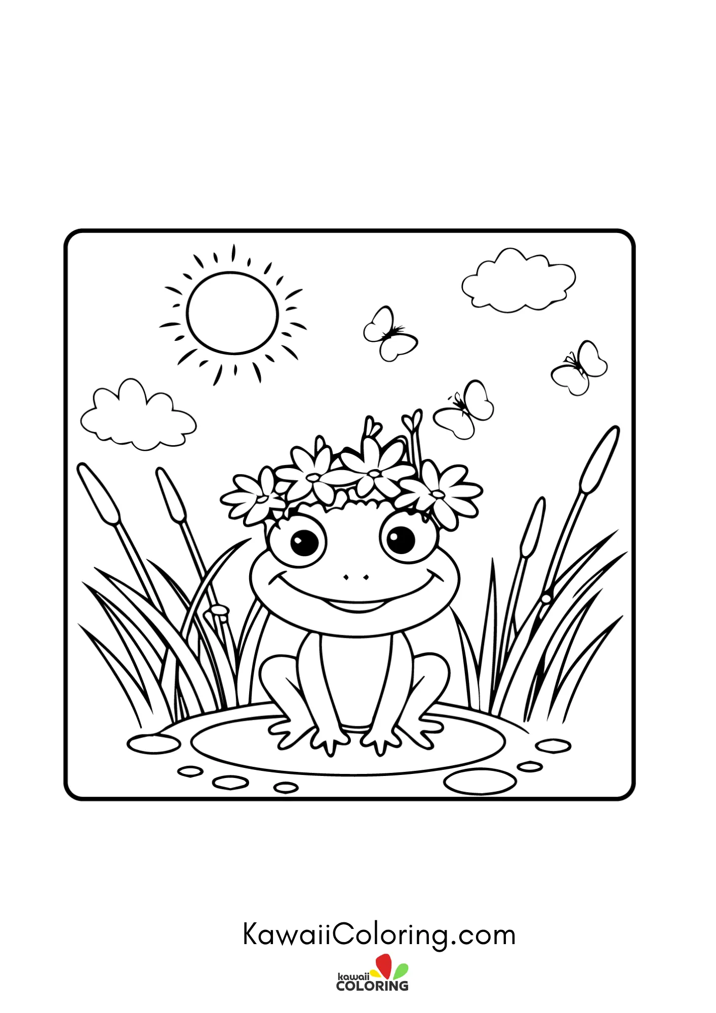 Spring design with hearts and leaves