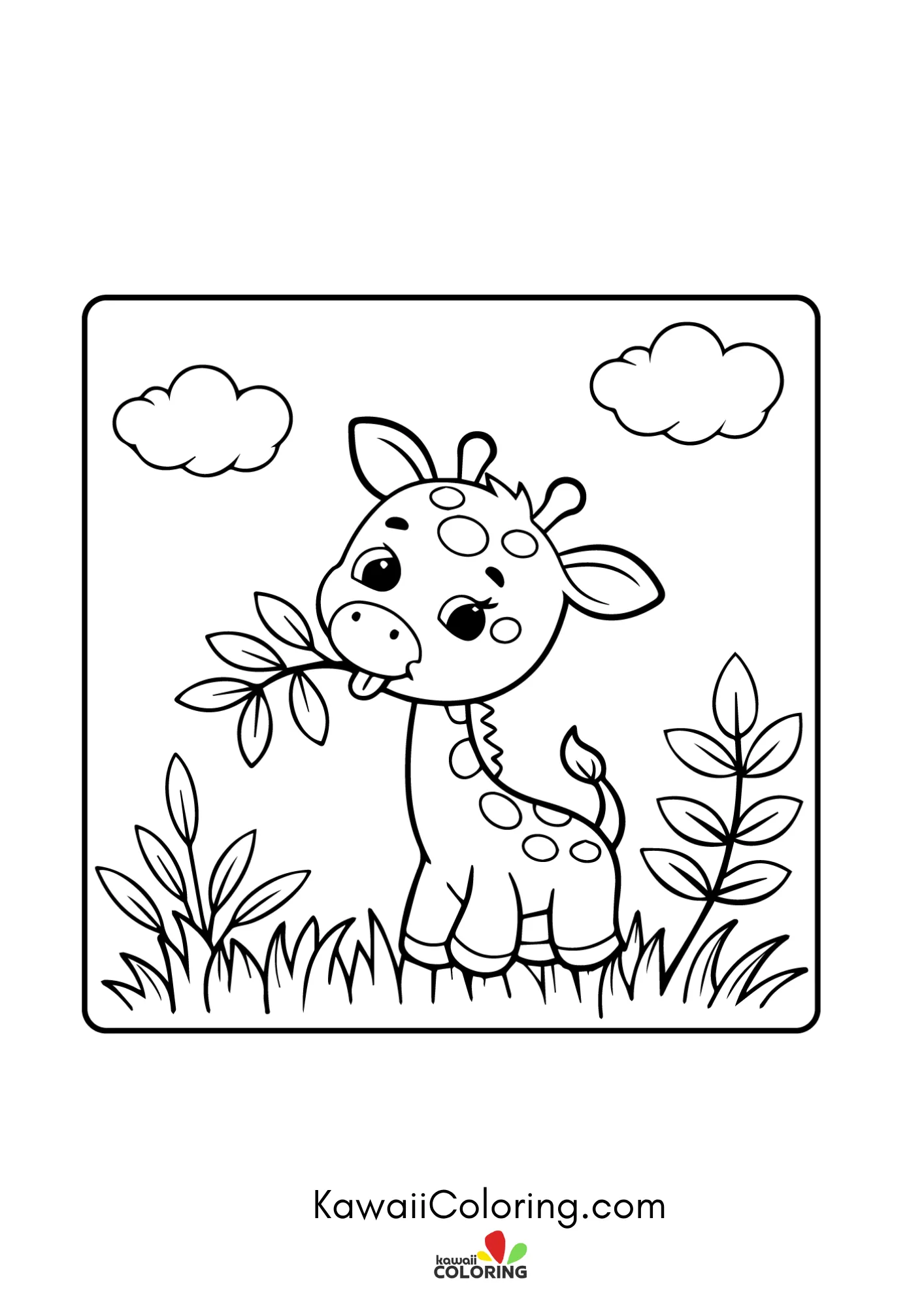 Smiling flower garden coloring page