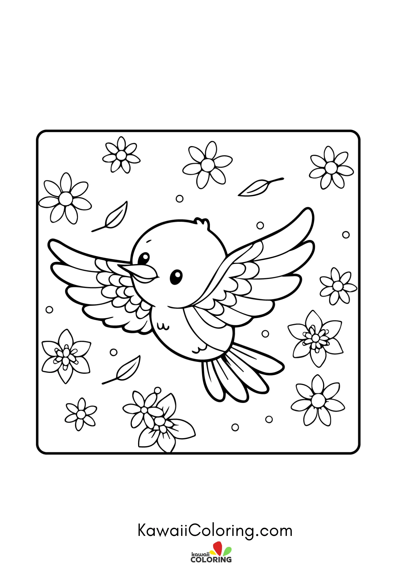 Cute seasonal page with floral details