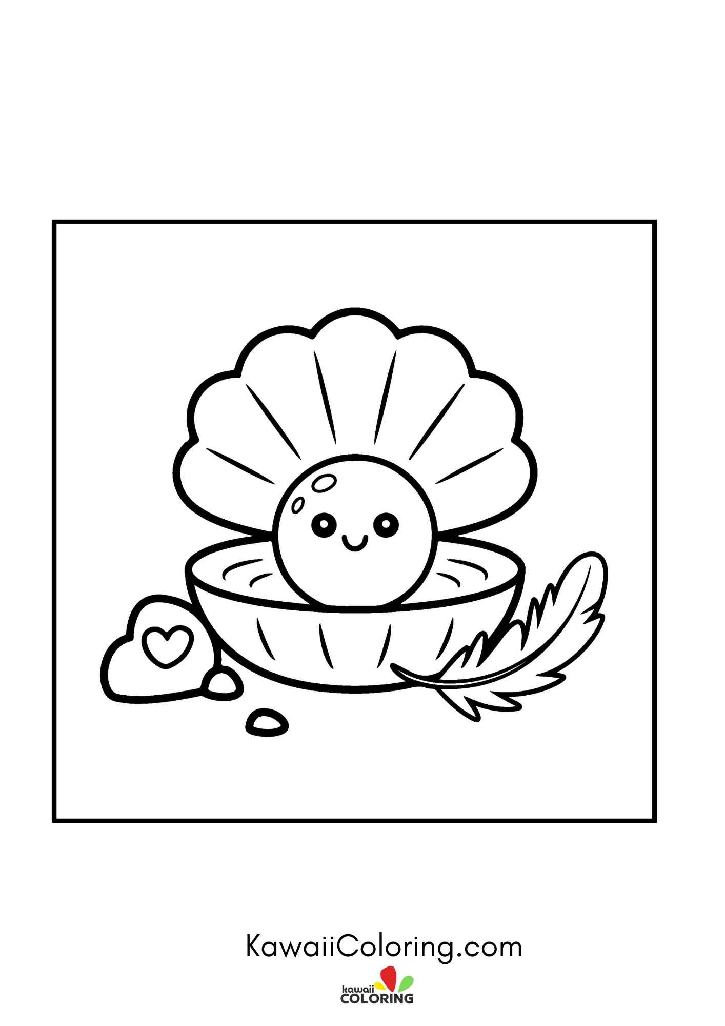 Cute warm weather coloring page