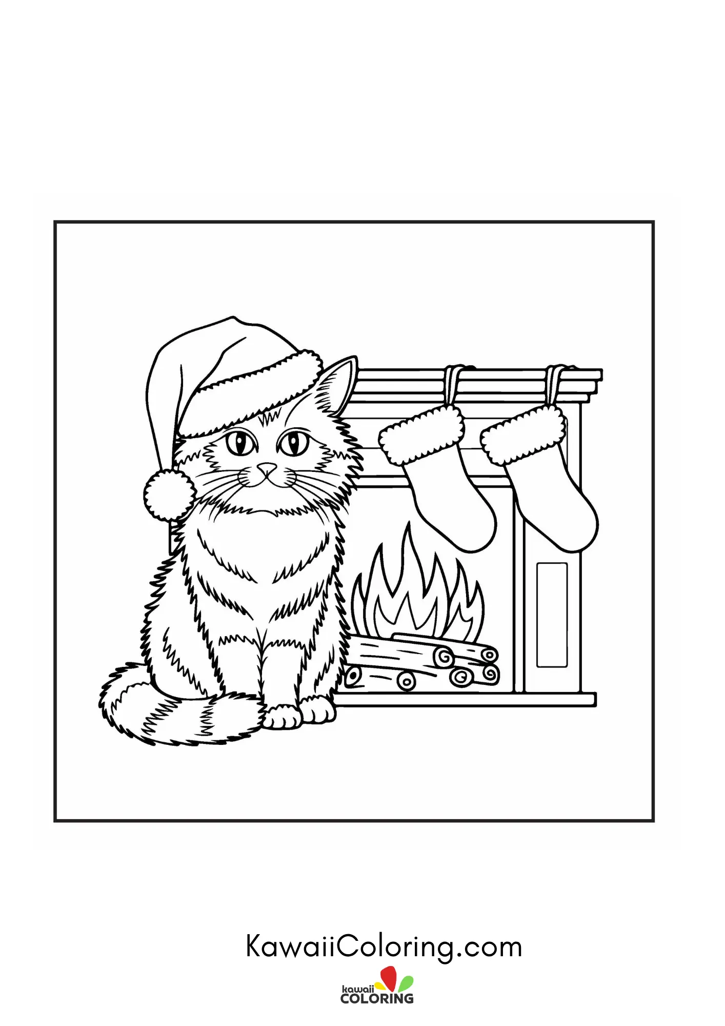 Cute winter character with snowflakes