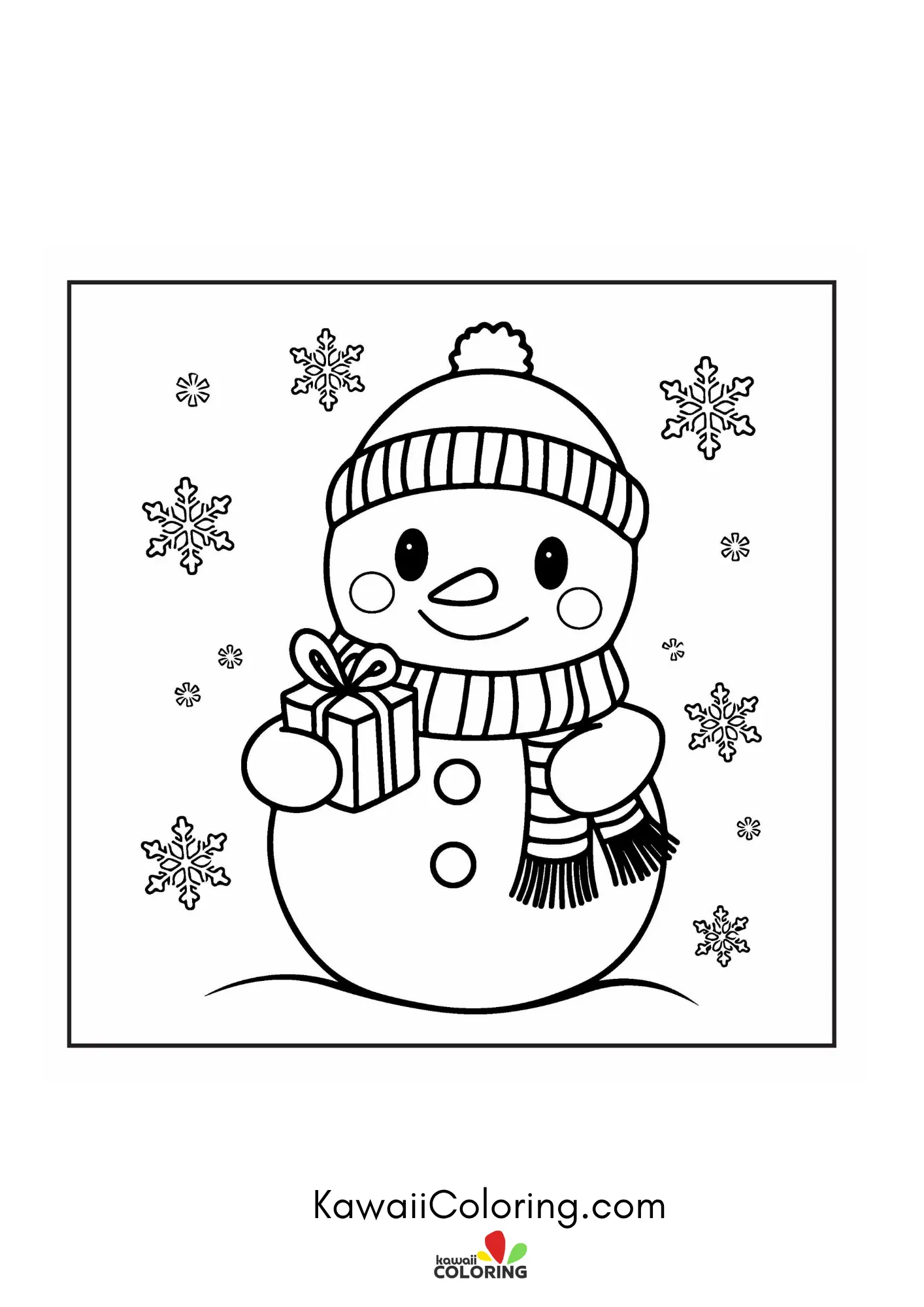 Winter design with stars and snow