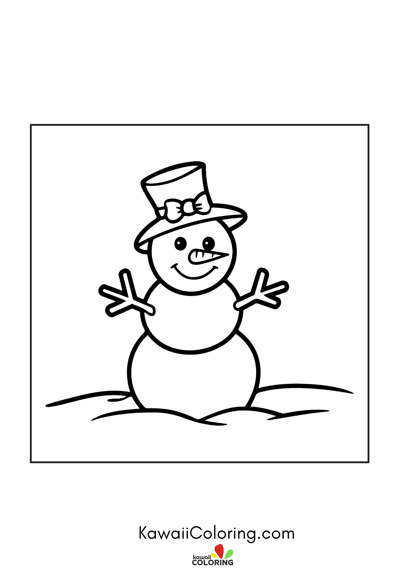 Cute cold weather character illustration
